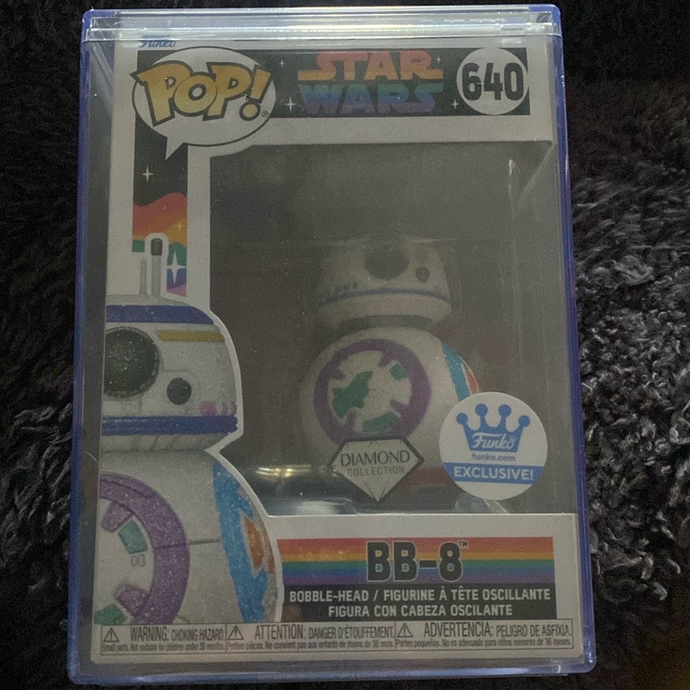 Funko Pop! Star Wars Exclusive - Diamond Edition Pride BB-8 #640 4000 made